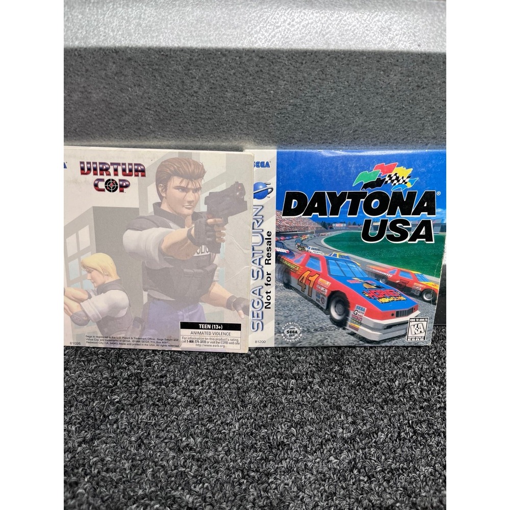 Sega Saturn Virtua Cop & DaytonaSega Saturn Virtua Cop & Daytona USA Video Games